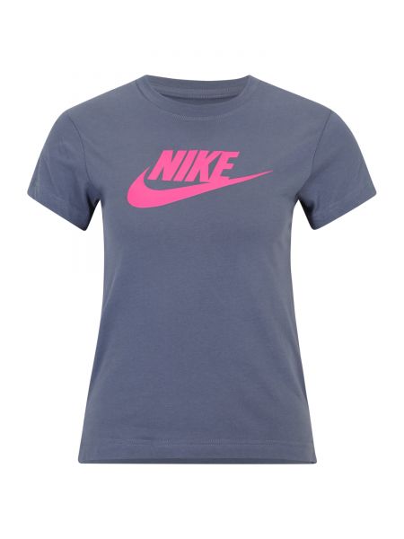 Nike Sportswear Tričko 'FUTURA'  dymovo modrá / neónovo ružová