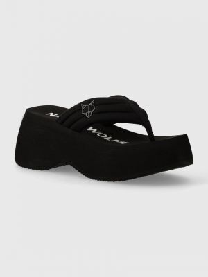 Sandale cu platformă Naked Wolfe negru