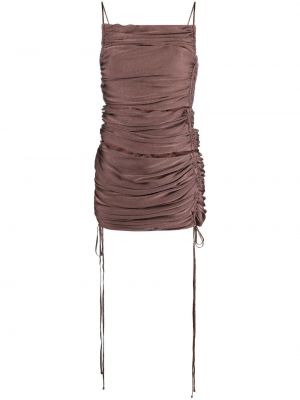 Коктейлна рокля Isa Boulder кафяво