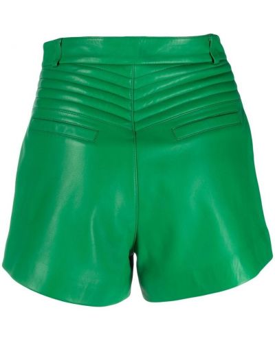 Leder shorts Philipp Plein grün