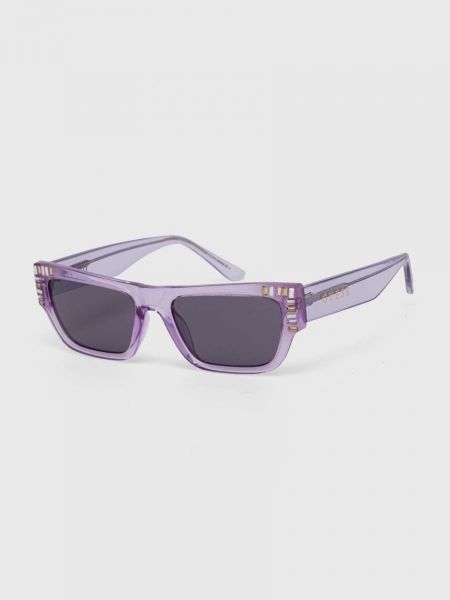 Okulary przeciwsłoneczne Guess fioletowe