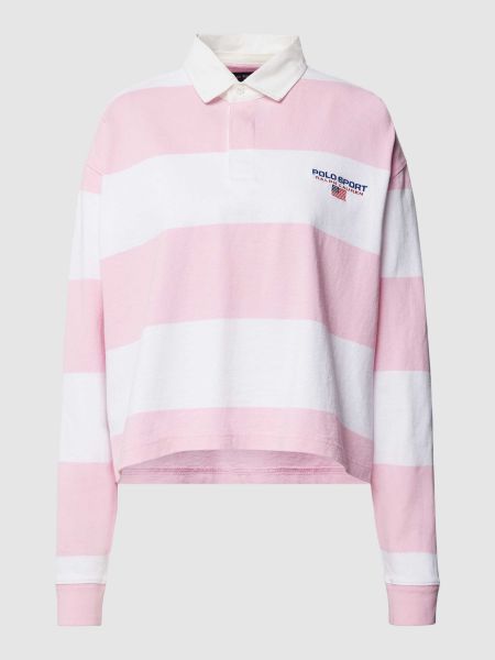 Bluzka z długim rękawem Polo Sport różowa