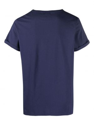 Koszulka bawełniana Maison Labiche niebieska