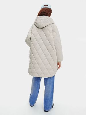 Джинсове пальто утеплене Calvin Klein Jeans, сіре