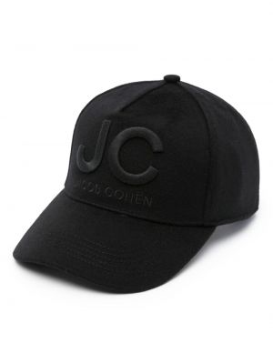 Cappello con visiera ricamato in maglia Jacob Cohën