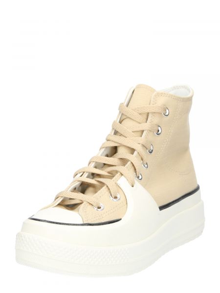Sneakers con motivo a stelle Converse Chuck Taylor All Star beige