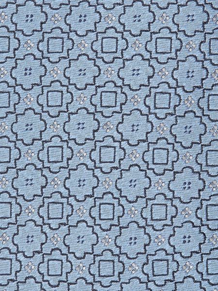 Corbata de seda con estampado geométrico Ermenegildo Zegna azul