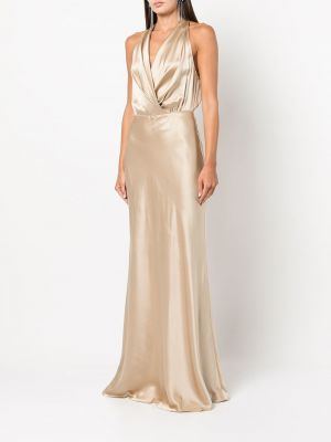 Sukienka drapowana Michelle Mason złota
