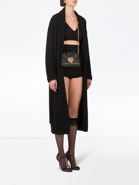 Top con escote v Dolce & Gabbana negro