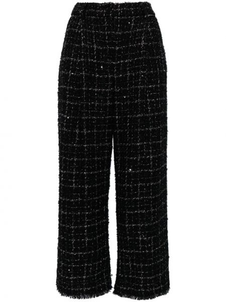 Pantaloni cu croială lejeră Karl Lagerfeld negru