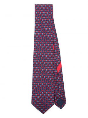 Cravatta di seta con stampa Ferragamo