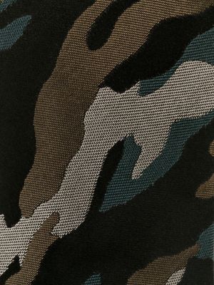 Seiden krawatte mit print mit camouflage-print Karl Lagerfeld grün