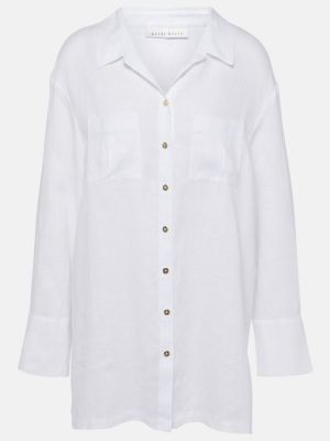 Lanena srajca Heidi Klein bela