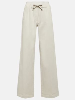 Voľné džínsy s rovným strihom s vysokým pásom Brunello Cucinelli