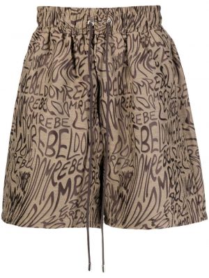 Jacquard shorts mit print Domrebel braun