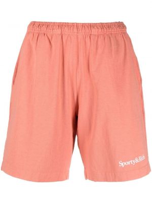 Pantaloncini con stampa Sporty & Rich rosa