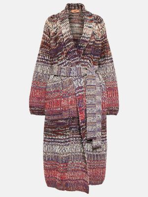 Pletený bavlněný vlněný kabát Missoni