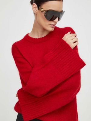 Gyapjú pulóver By Malene Birger piros