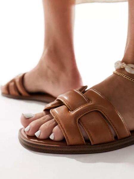 Кожаные сандалии Aldo коричневые