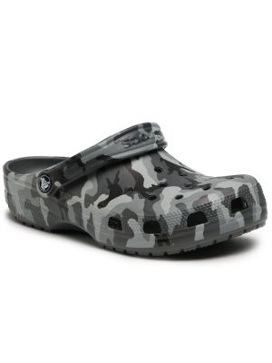 Sandales à imprimé Crocs gris