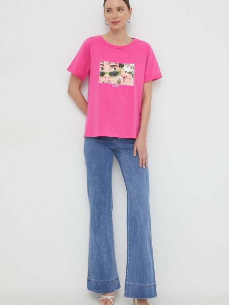 Koszulka Liu Jo różowa