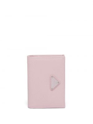 Δερμάτινος πορτοφόλι Prada ροζ