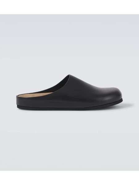 Läder clogs Common Projects svart