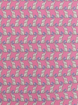 Corbata con estampado animal print Salvatore Ferragamo rosa