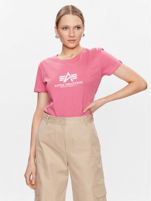 T-shirt Alpha Industries rosa