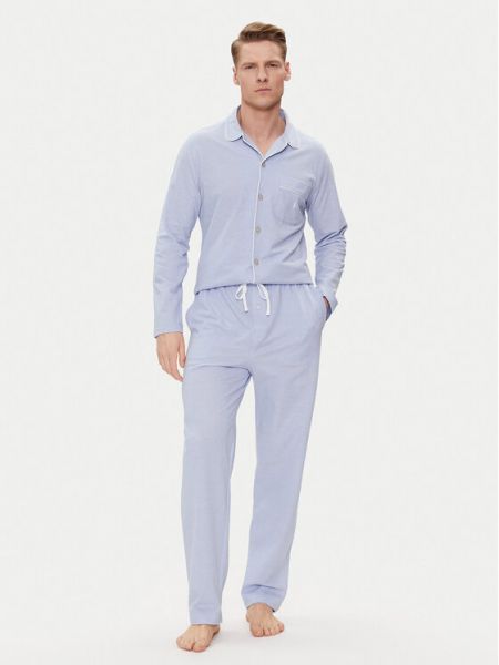 Pijamale Polo Ralph Lauren albastru