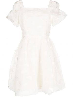 Плисирана мини рокля B+ab бяло