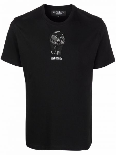 Camiseta con estampado Hydrogen negro