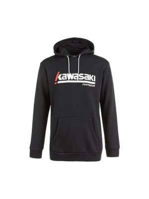Kapucnis pulóver Kawasaki fekete