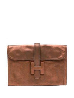 Pisemska torbica Hermès rjava
