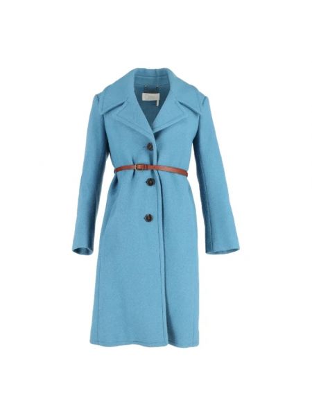Płaszcz bawełniany Chloé Pre-owned niebieski