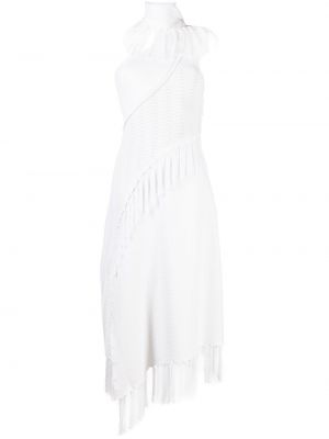 Асиметрична миди рокля Cult Gaia бяло