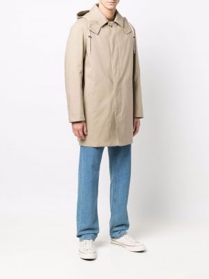 Krátký kabát s kapucí Mackintosh hnědý