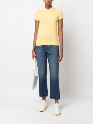 Jedwabna lniana koszula jeansowa wełniana Polo Ralph Lauren