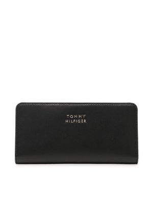Usnjena denarnica Tommy Hilfiger črna
