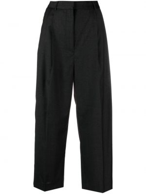 Vlněné kalhoty Totême černé