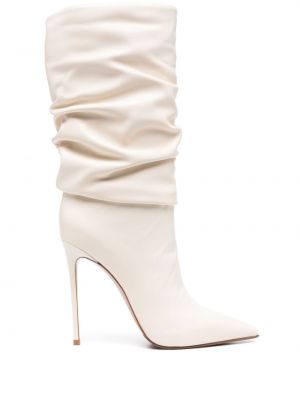 Kožené kotníkové boty Le Silla bílé