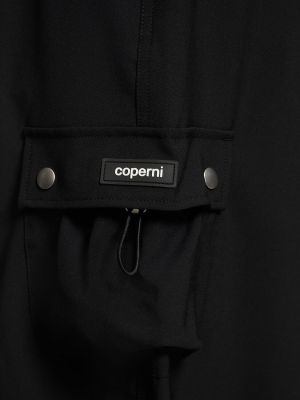 Vlnená sukňa Coperni čierna