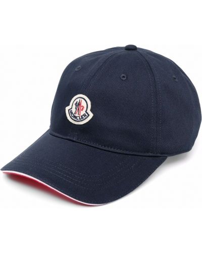 Bomull cap Moncler blå