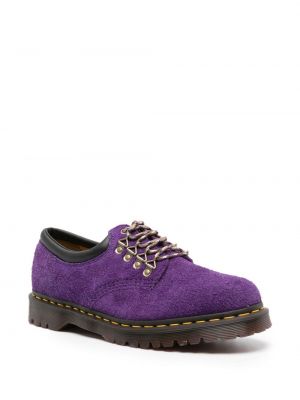 Zamšādas derbija stila kurpes Dr. Martens violets