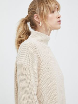 Sweter bawełniany Marc O'polo beżowy