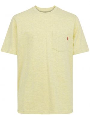 Тениска с джобове Supreme жълто