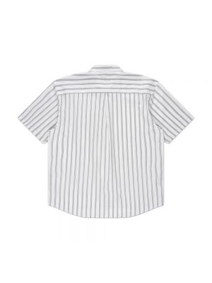 Koszula z krótkim rękawem Stussy biała
