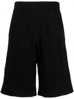 Bermuda kratke hlače s potiskom Dsquared2 črna