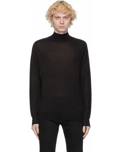 Sweter wełniany z jedwabiu Givenchy, сzarny