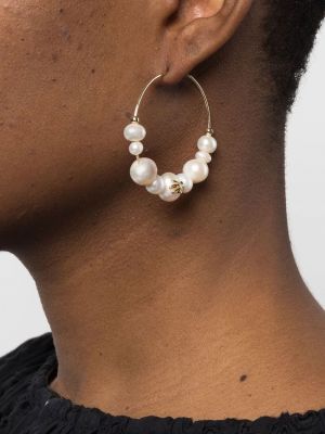 Boucles d'oreilles avec perles Karl Lagerfeld